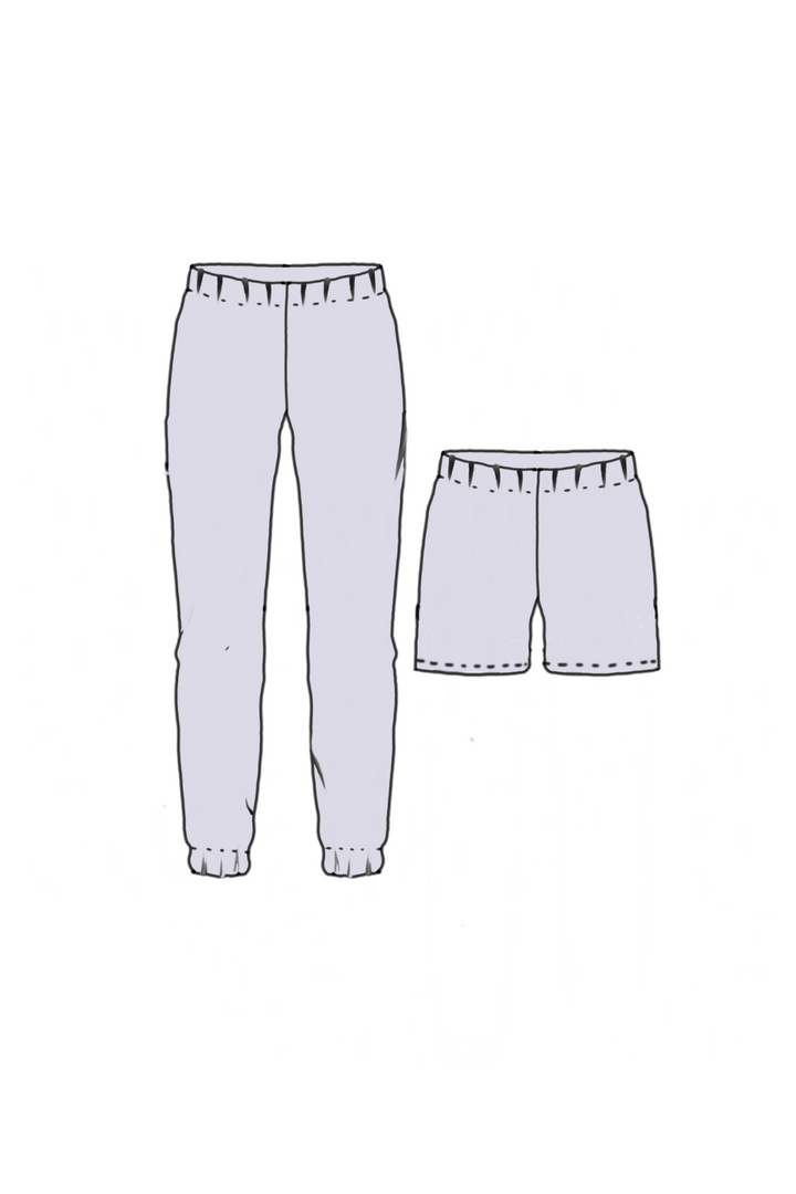 joggers and shorts pdf sewing pattern